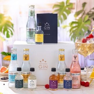 Fever-Tree mixers and miniature gin bottles