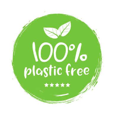 100 percent plastic free icon