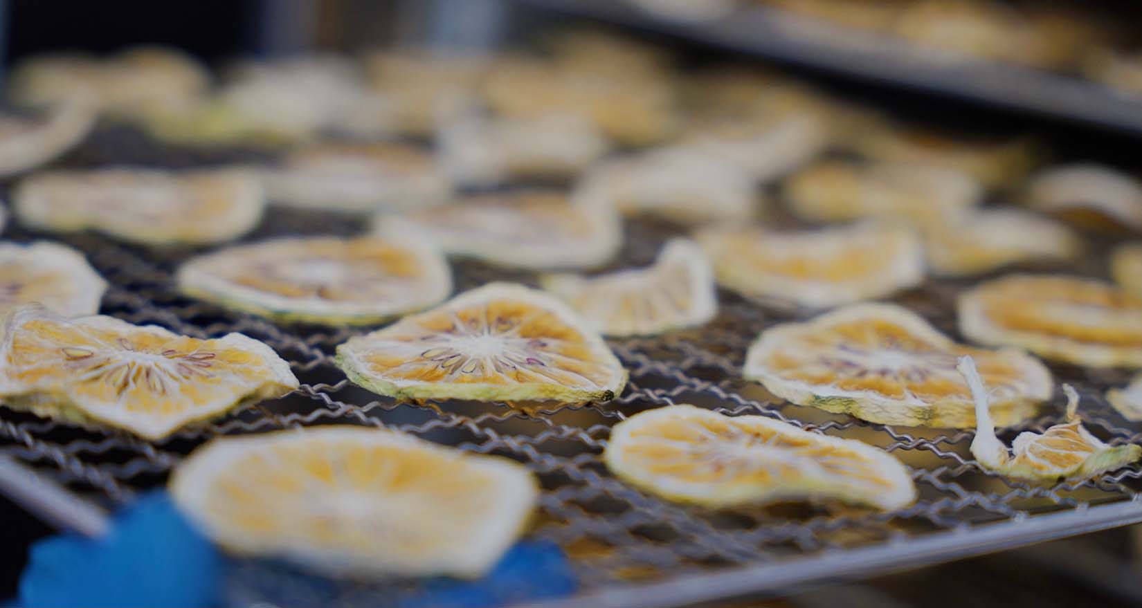 toasting fruit slices