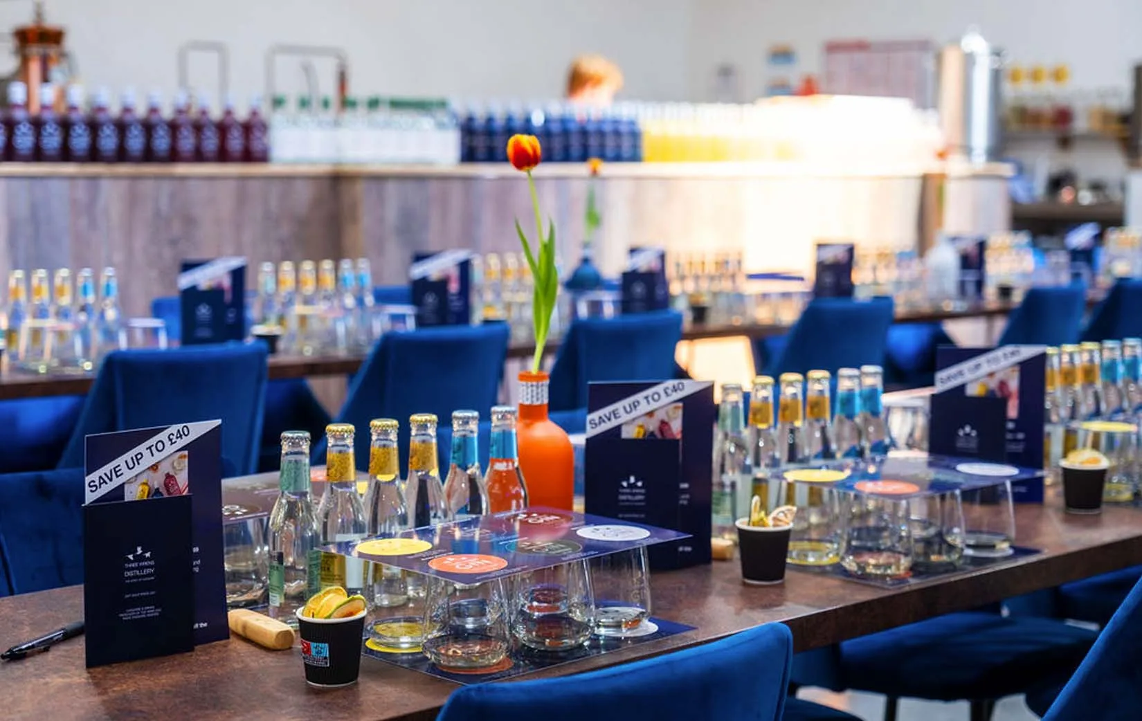 craft gins 70cl row bottles