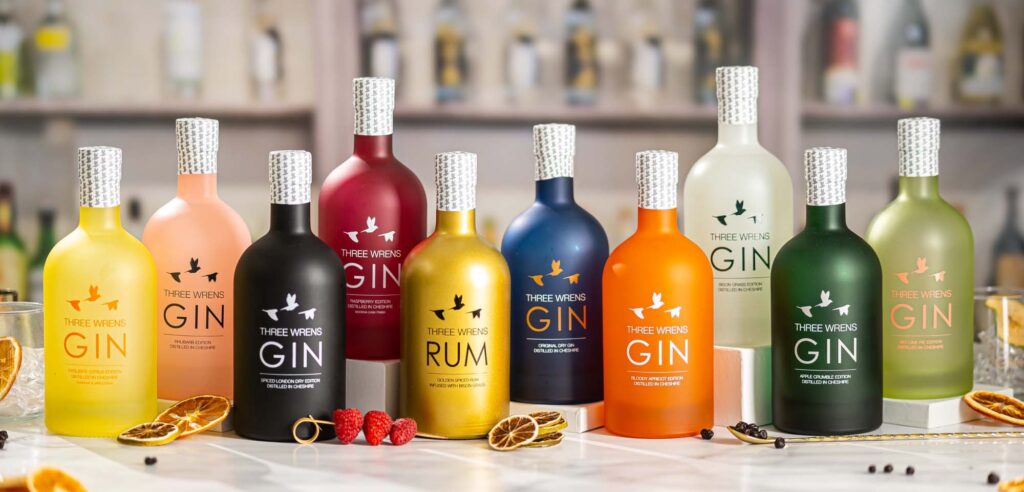 full gin range 70cl bottles