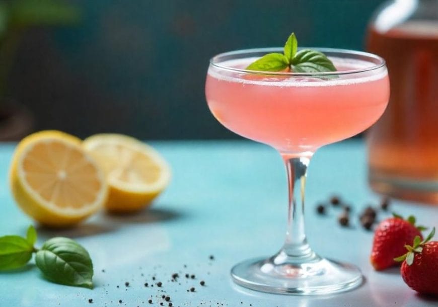 Strawberry & Basil Martini